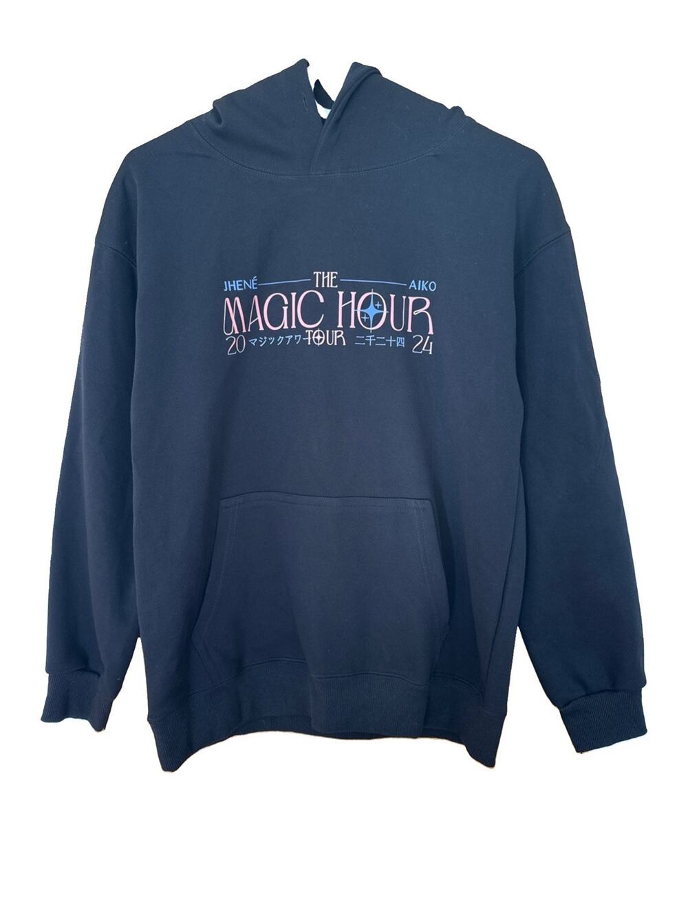 Jhene aiko 2024 The Magic Tour Black Hoodie Sweatshirt Size Medium New